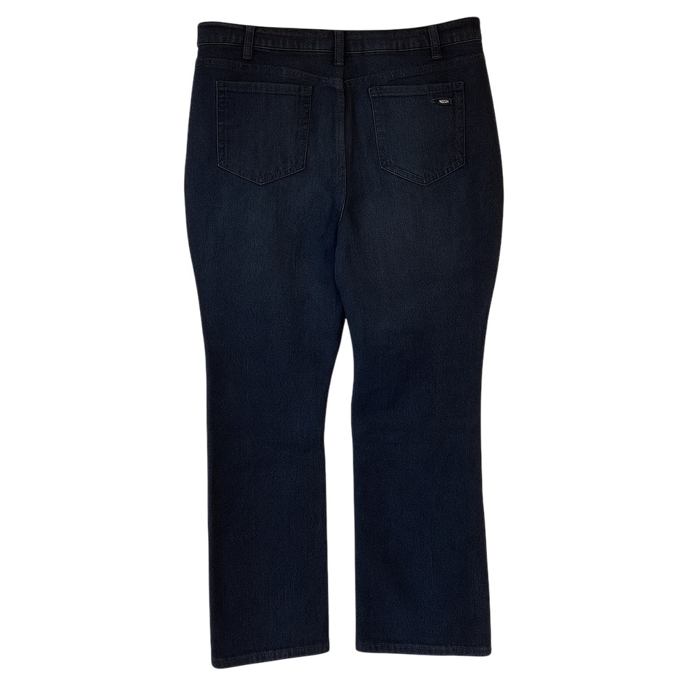 DG2 DIANE GILMAN Jeans Stretch Denim Bootcut Dark Blue Rinse Women’s 20W EUC - Picture 3 of 14